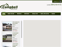 Tablet Screenshot of campbellrentals.com